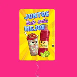 Juntos Fruit Cup 18 inch Mylar Balloon – Ships FLAT