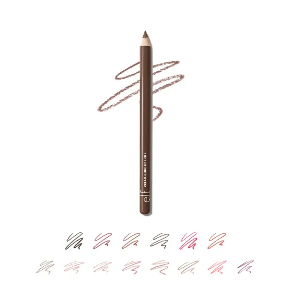 e.l.f. Cream Glide Lip Liner, Smooth Hydrating Semi-Matte for Precise Lip Definition & Sculpting, 13 shades-  0.03 OZ (1 g)