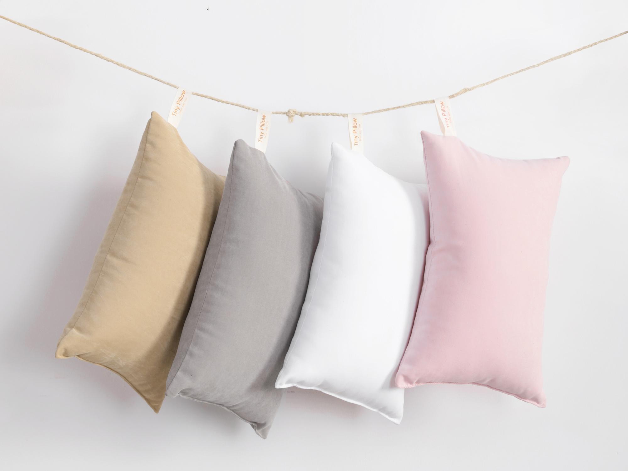 Bedsum Soft Tiny Pillows, Down Alternative Mini Pillow for Travel, Office, Bed, Pet - Small Microfiber Support Pillow for Neck, Knee, Lumbar, Wrist, Machine Washable, Christmas Gift, Travel Neck Cushion, Neck Pain Relief, 2‑Pack Value