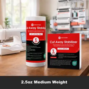 Richword Cut Away Embroidery Machine Stabilizer Backing｜Medium Weight 2.5oz｜Non-Woven Support