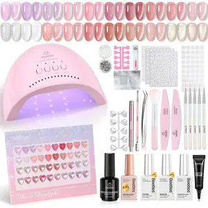 Beetles Gel Nail Polish Kit -20 Color Gel Nail Polish Set Nails Kit with Top Base Coat, Nails Art Tools Kit Diverse DIY Women Teens Girls Gifts