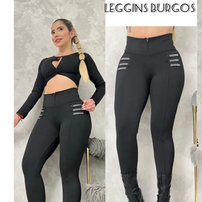 Leggins Burgos Colombianos Super Stretch Women's Bottoms - Comfortable & Stylish Legging for Everyday Wear