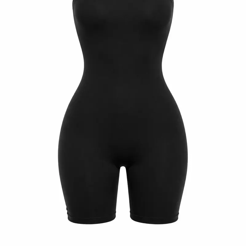 Black Strapless Jumpsuit, Bodycon Tube Romper, Women’s Fitted One Piece Outfit, Sexy Stretch Jumpsuit, Clubwear Bodysuit Outfit