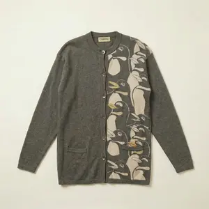 90s iceberg penguin wool angora blend cardigan