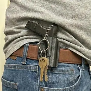 The QuickDraw Keychain - Mini Pistol & Holster