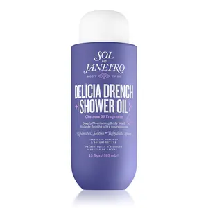 Sol de Janeiro Delícia Drench Shower Oil - Deeply Nourishing Body Wash for Velvety-Soft Skin