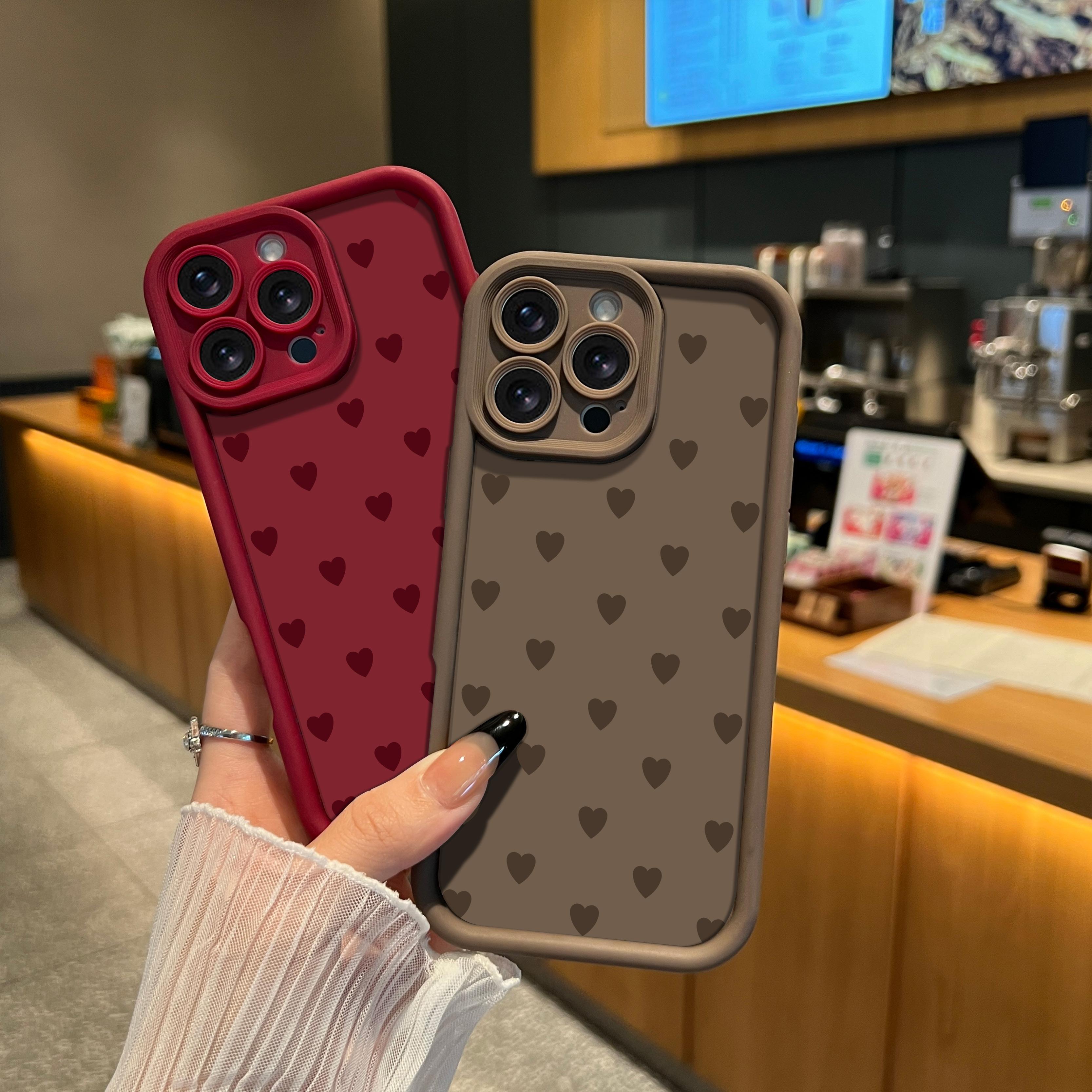 Popular Love Heart Pattern Case for iPhone 17Pro Max Air 16 15Plus 14 13 12 11 X XS , Full-Coverage Lens Protection, Shockproof Drop,Protection Durable, Lovely Heart Phone Case for Everyone, Beliefs.