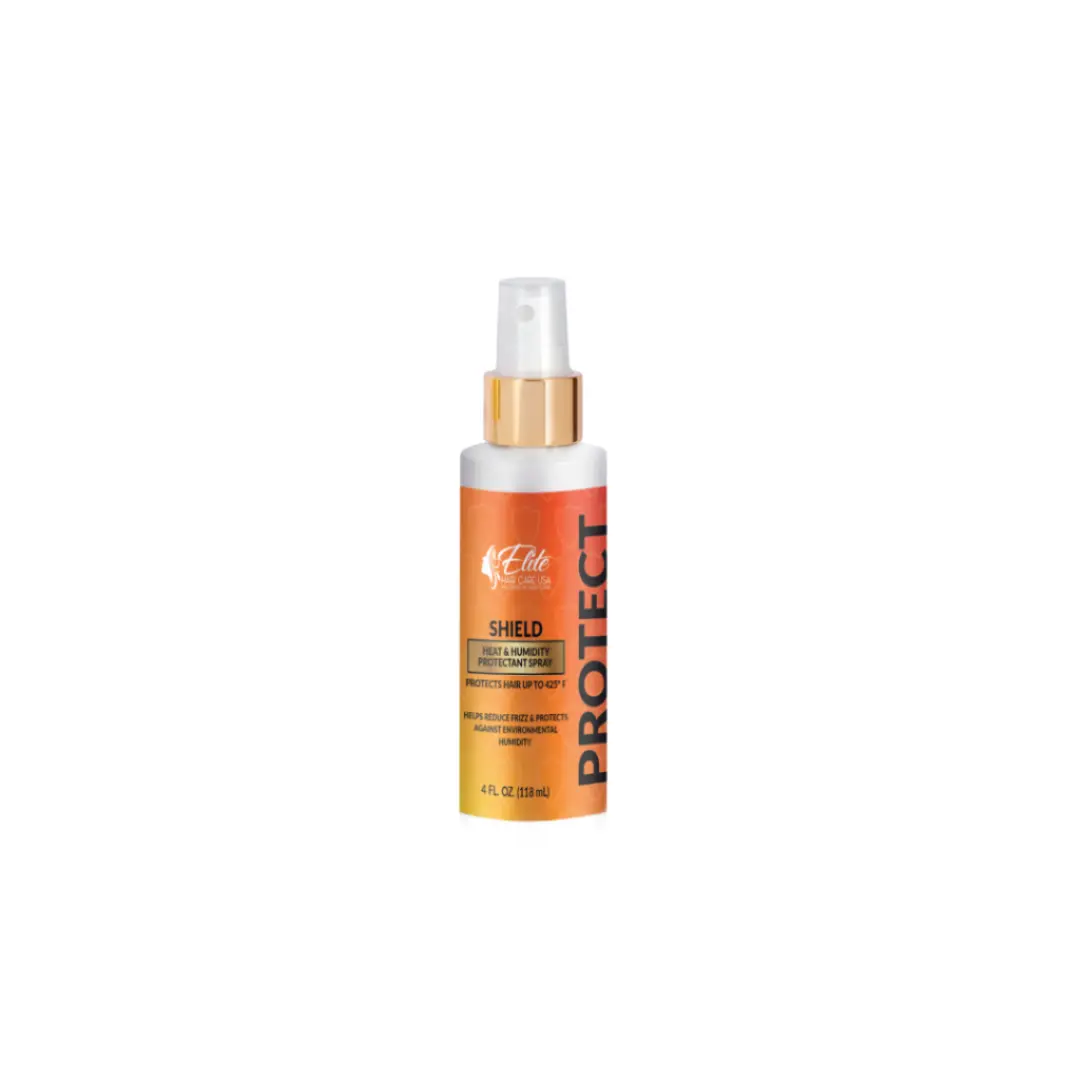 Shield Heat & Humidity Protectant Spray With Split End Defense – Anti Frizz, Smooth & Silky Hair, Heat Damage Protection (Elite Hair Care USA)