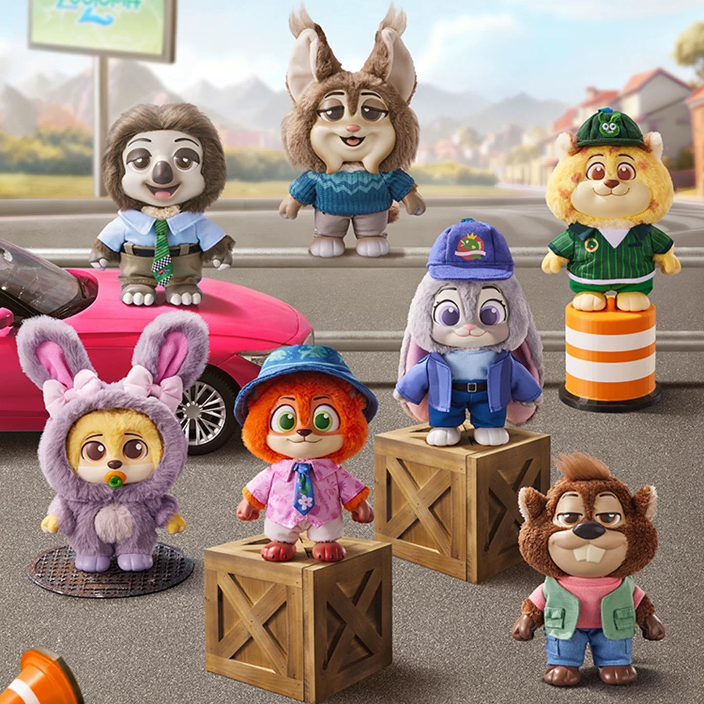 【New Year】MINISO Disney Zootopia City Residents Series Vinyl Plush Blind Box Authentic  075
