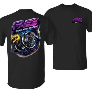 FASS Diesel Fuel Systems T-Shirt – FASS Diesel Fuel Systems Turbo Engine Graphic, Perfect for Diesel Truck and Performance Enthusiasts, Unisex T-Shirt for Men and Women