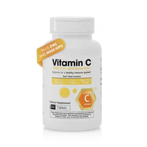 Vitamin C 1,000 mg + Zinc | Immune & Antioxidant Support | 100 Tablets
