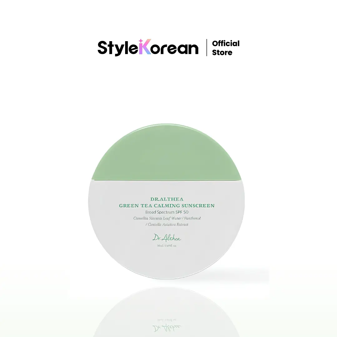 [Dr.Althea] Green Tea Calming Sunscreen SPF 50, Korean Skin Care, 1.69 Fl Oz