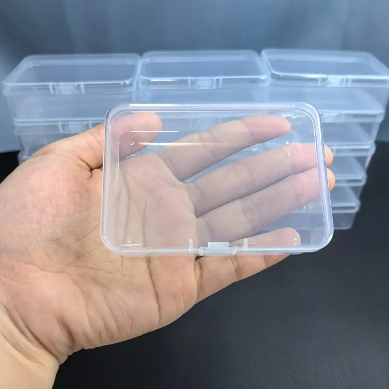 10pcs Clear Plastic Storage Box - Convenient for Organization and Storage - Store Stickers, Sticker Packs, Sticker Sheets, Nail Stickers, Small Sticky Notes, Beads, Scrapbook Accessories, Storage Containers, Storage Solutions