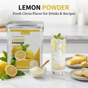 10 oz (283 g) Lemon Powder | Rich, fresh lemon flavor, perfect for beverages, smoothies, and baking.