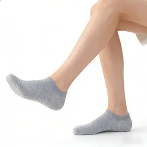 Gray Boat-Toe Socks