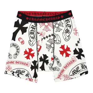 Chrome Hearts Classic Rib Stencil Logo Boxer Brief White Multi