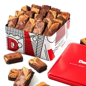 David’s Cookies Cheesecake Brownies Gift Tin 2lbs – Rich Chocolate Cheesecake Brownies – Gourmet Bakery Dessert Gift Tin for Sharing, Celebrations, Thank You and All Occasions