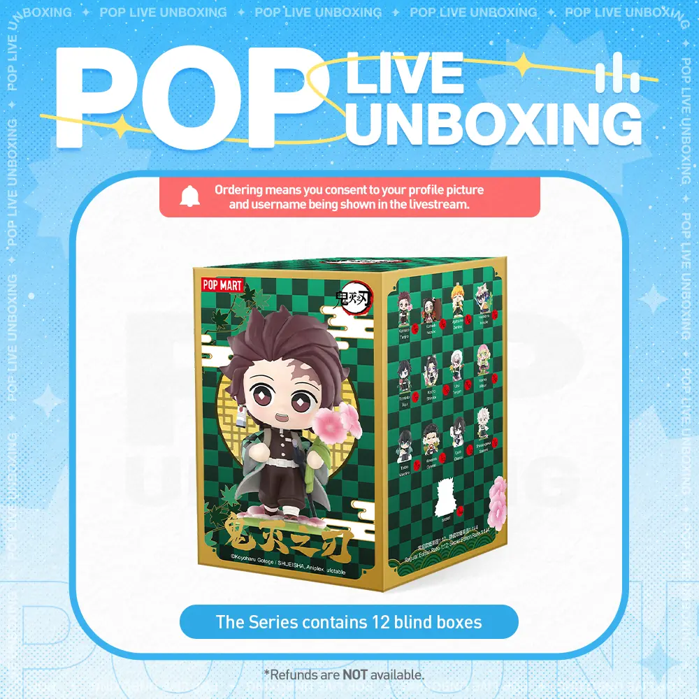 [POP NOW]Kimetsu no Yaiba Birth Flower Series Figures, Blind Box, Mystery Box POP MART