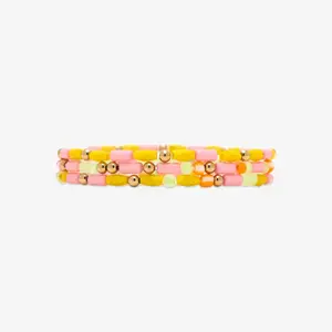 Sarita Mixed Seed Bead Stretch Bracelet Set of 3