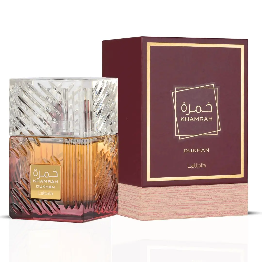 Lattafa Khamrah Dukhan Eau de Parfum for Everyone – 100ml (3.4 fl oz) – A Deep and Captivating Fragrance