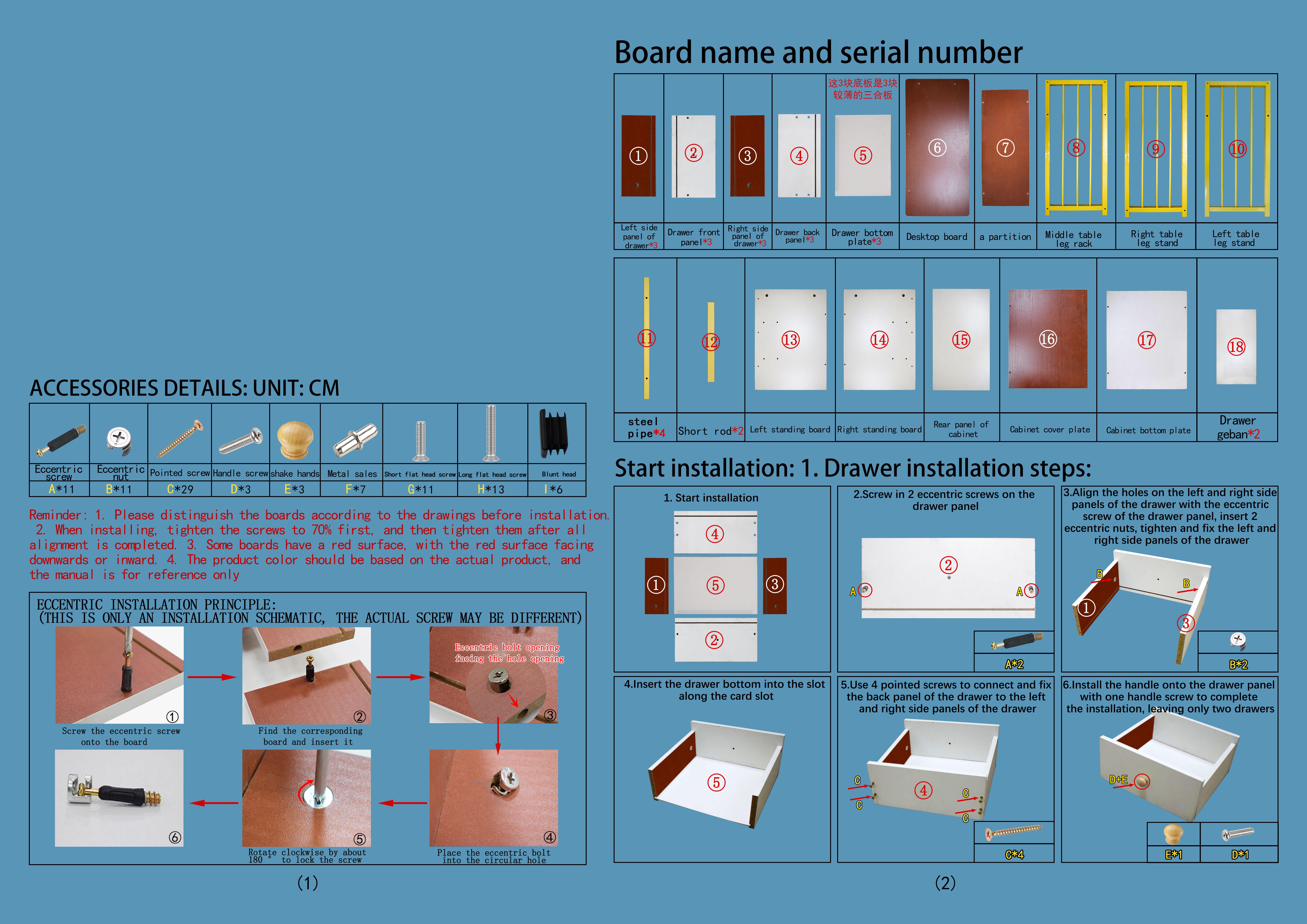 CNCEST Manicure Table with 3 Drawers 39.4 Inch Nail Salon Desk Gold White Marble Texture 66LB Capacity Beauty Station