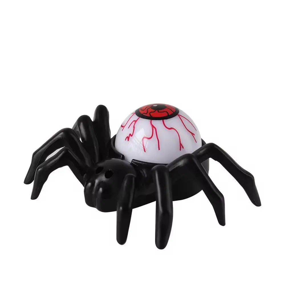 Halloween Spider Eyeball Lights - Scary Bloodshot LED Decor with Glowing Red Eyes, Battery Operated Weather-Resistant Gothic Lights for Outdoor Yard, Indoor Haunted House Party Decor (4 pcs)