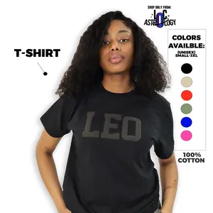 T-Shirt: Zodiac and Astrology Puff Print Unisex T-Shirts, Choose Your Color