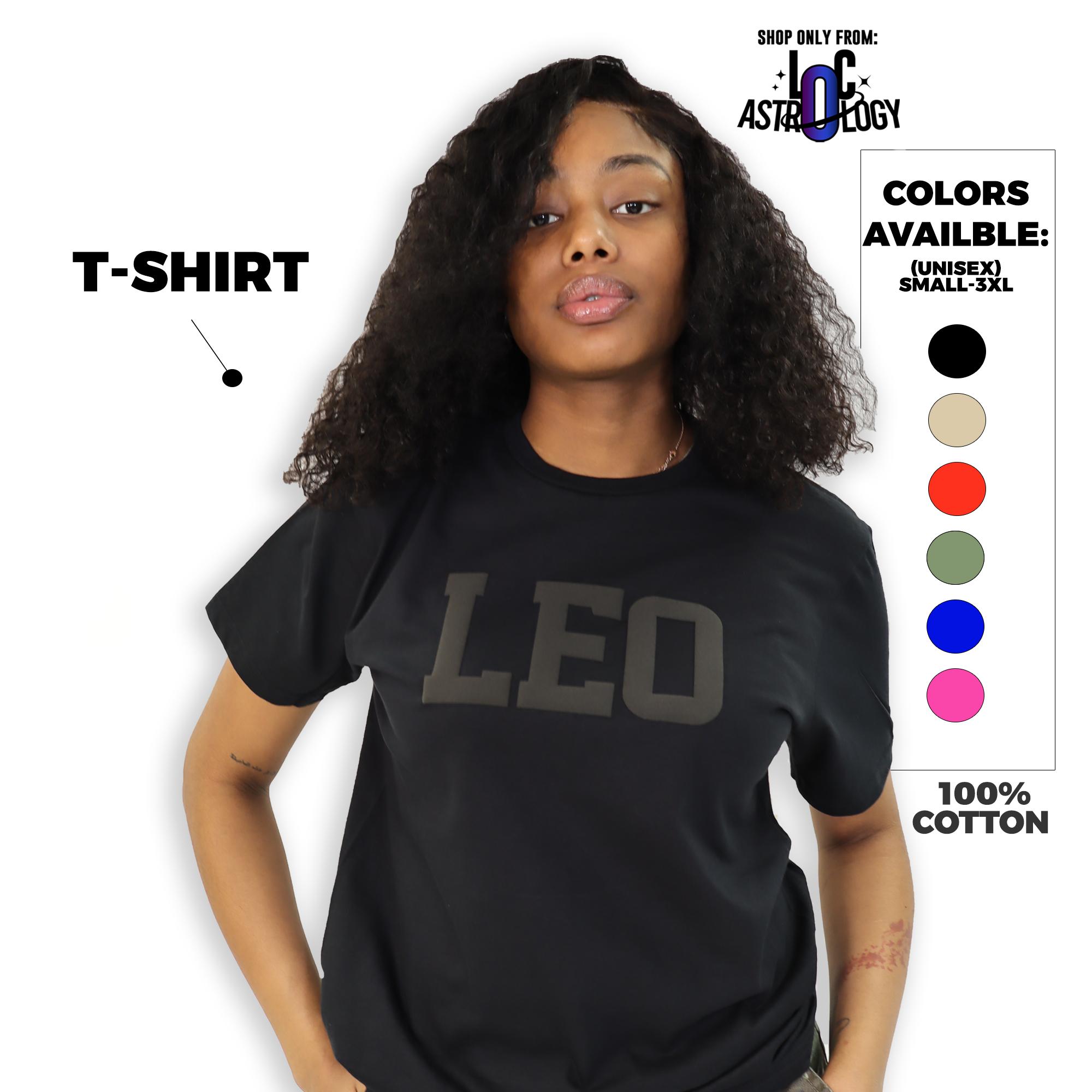 T-Shirt: Zodiac and Astrology Puff Print Unisex T-Shirts, Choose Your Color