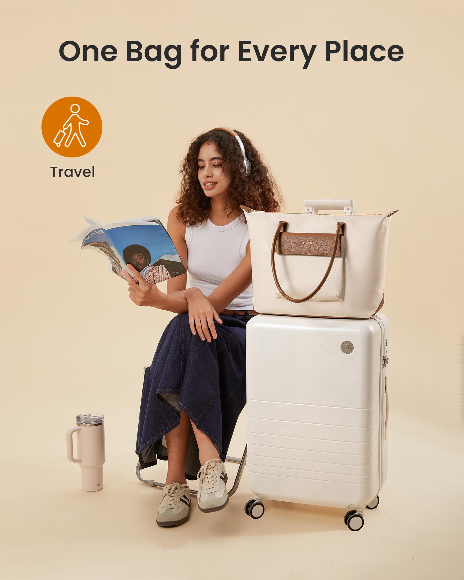 LOVEVOOK Grace Laptop Tote Handbag for Women,Large-capacity Dumpling Bag,Fashionable Versatile Hobo Bag,Waterproof and Breathable Nylon and Genuine Leather,with a functional pouch,Suitable for Daily Commute and various occasions,TikTokShopSpringStatements LOVEVOOK Grace Laptop Tote Handbag for Women,Large-capacity Dumpling Bag,Fashionable Versatile Hobo Bag,Waterproof and Breathable Nylon and Genuine Leather,with a functional pouch,Suitable for Daily Commute and various occasions,TikTokShopSpringStatements