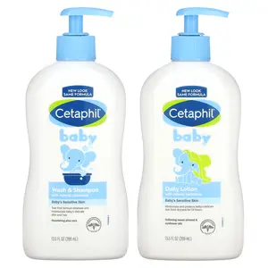 Cetaphil Baby, Healthy Skin Essentials Set, 2 Piece Set, 13.5 fl oz (399 ml) Each