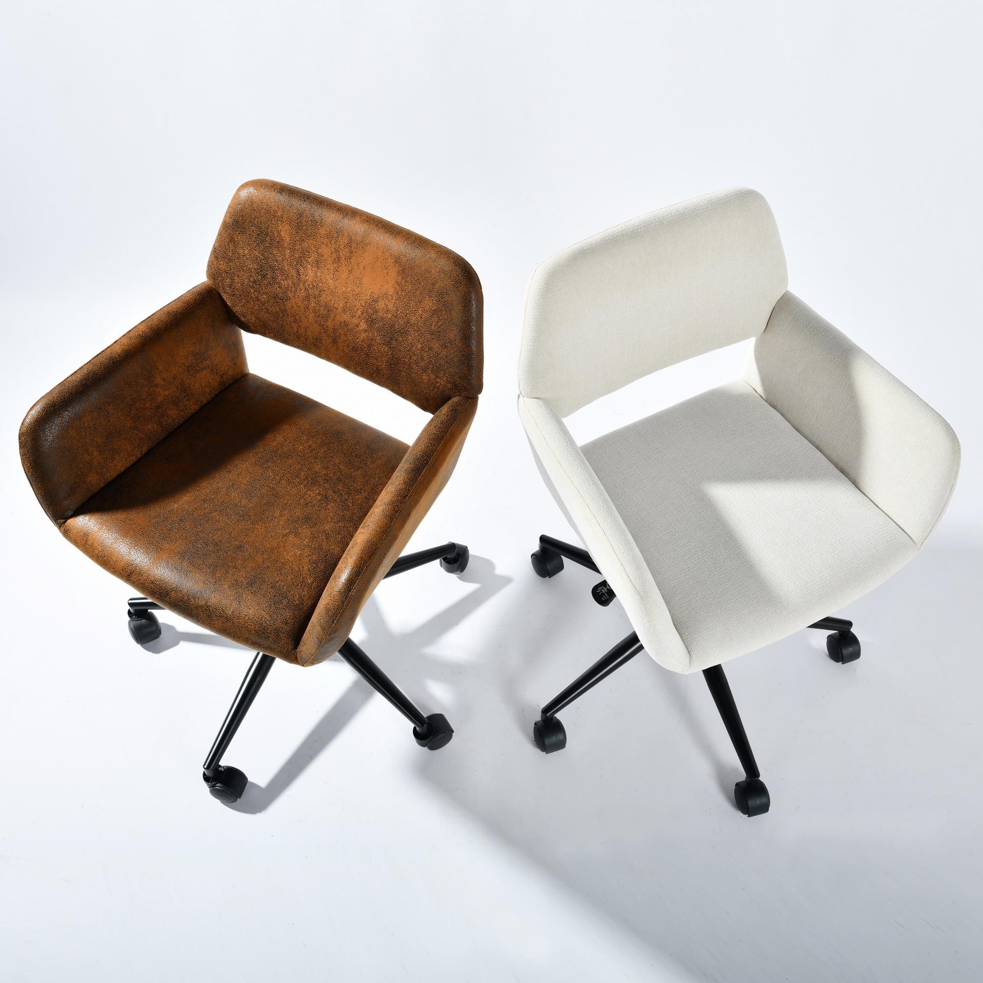 【Christmas Gifts】Homy Casa Classic Modern Design Ergonomic Office Chair with Lumbar Support & Armrests Breathable Fabric Height Adjustable Swivel Vanity Chair for Home Office Gaming Chair 【Christmas Gifts】Homy Casa Classic Modern Design Ergonomic Office Chair with Lumbar Support & Armrests Breathable Fabric Height Adjustable Swivel Vanity Chair for Home Office Gaming Chair