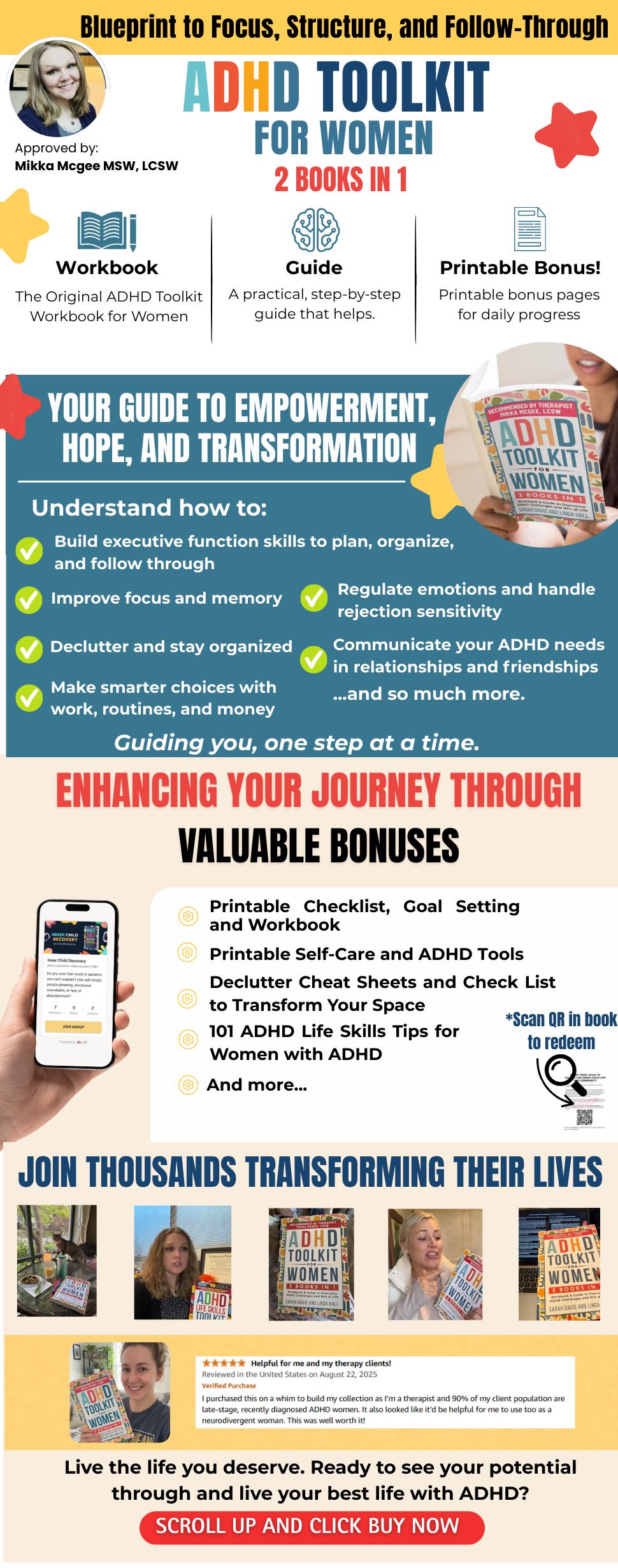 ADHD Toolkit for Women: (2 books in 1) Workbook & Guide to Overcome ADHD Challenges and Win at Life (Women with ADHD) ADHD Toolkit for Women: (2 books in 1) Workbook & Guide to Overcome ADHD Challenges and Win at Life (Women with ADHD)
