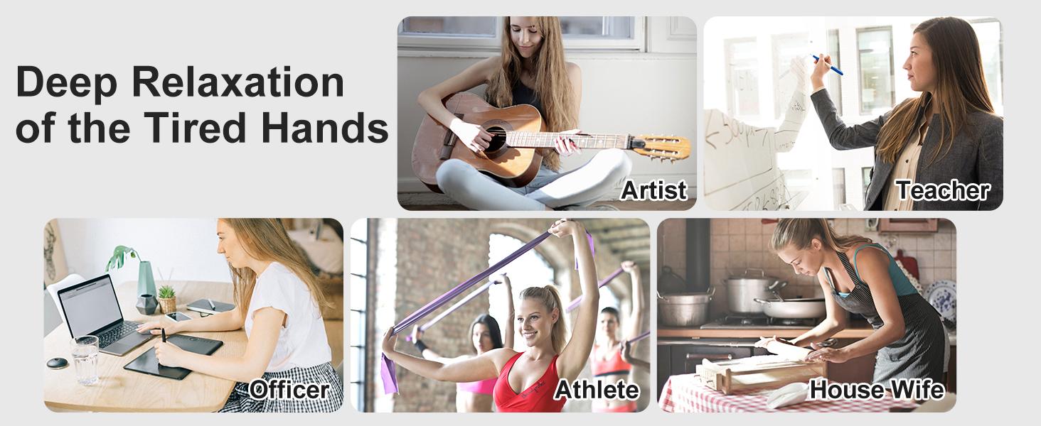 Smart Hand Massager with Heat & Compression Cordless Electric Massager for Arthritis & Carpal Tunnel Relief Perfect Gift for Women Husband or Men Mom Relaxation Aid massager foot massager massage gun back massager Ordinary Style