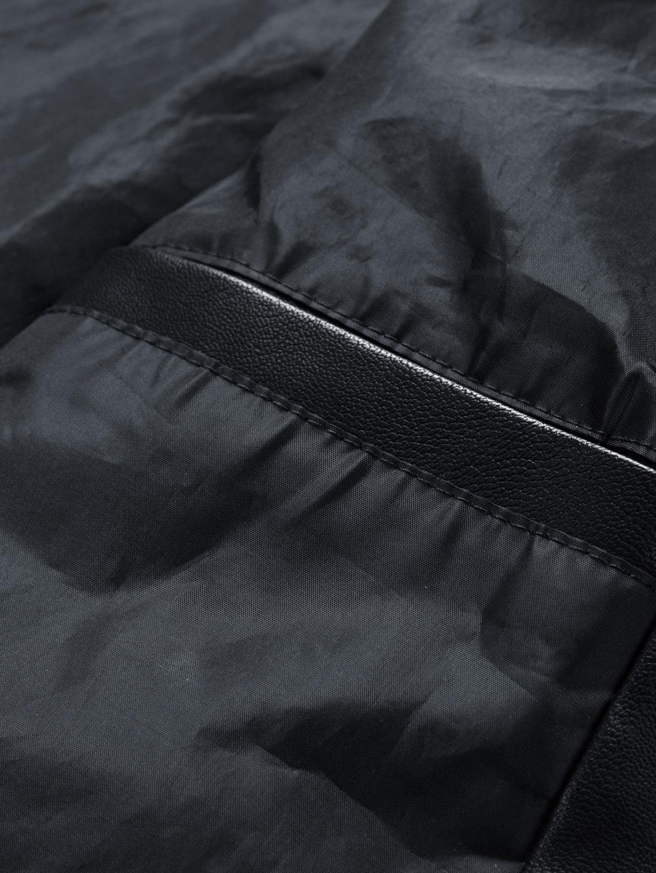 New Autumn And Winter Men's Leather Jacket With Fleece Lining Warm Casual Turn-Down Collar Leather Coat For Men SpringStatements