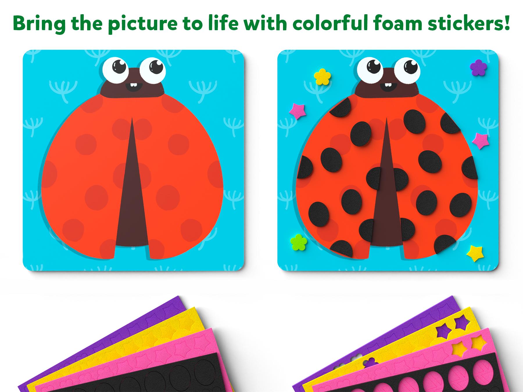 Skillmatics Fun with Foam - Art & Craft Activity, Mess Free Art, DIY Creative Kit for Kids Ages 3 to 7