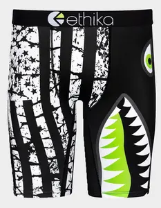 ETHIKA Bomber Black Flag Mens Boxer Briefs