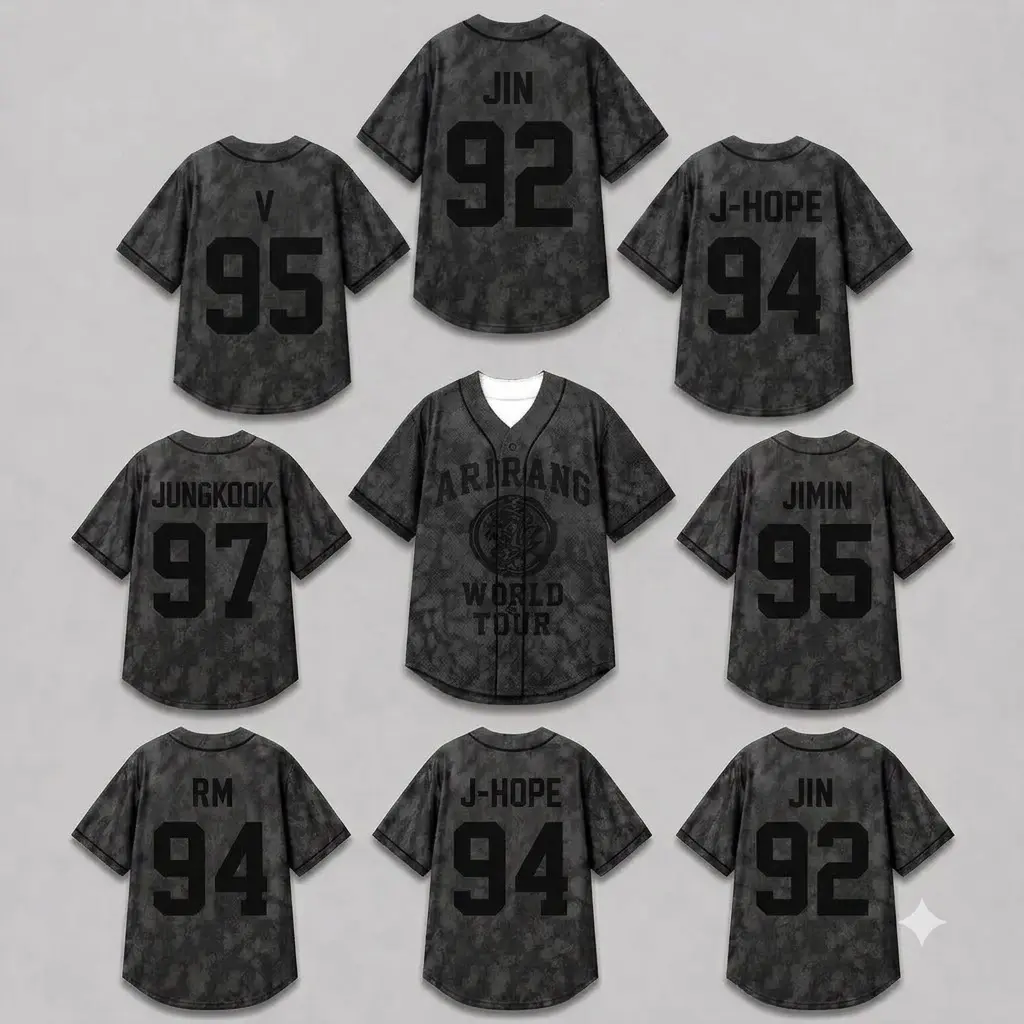 Music Tour Baseball Jersey, Live Tour Baseball Jersey, Casual Unisex Sports Jersey, Gift for fan