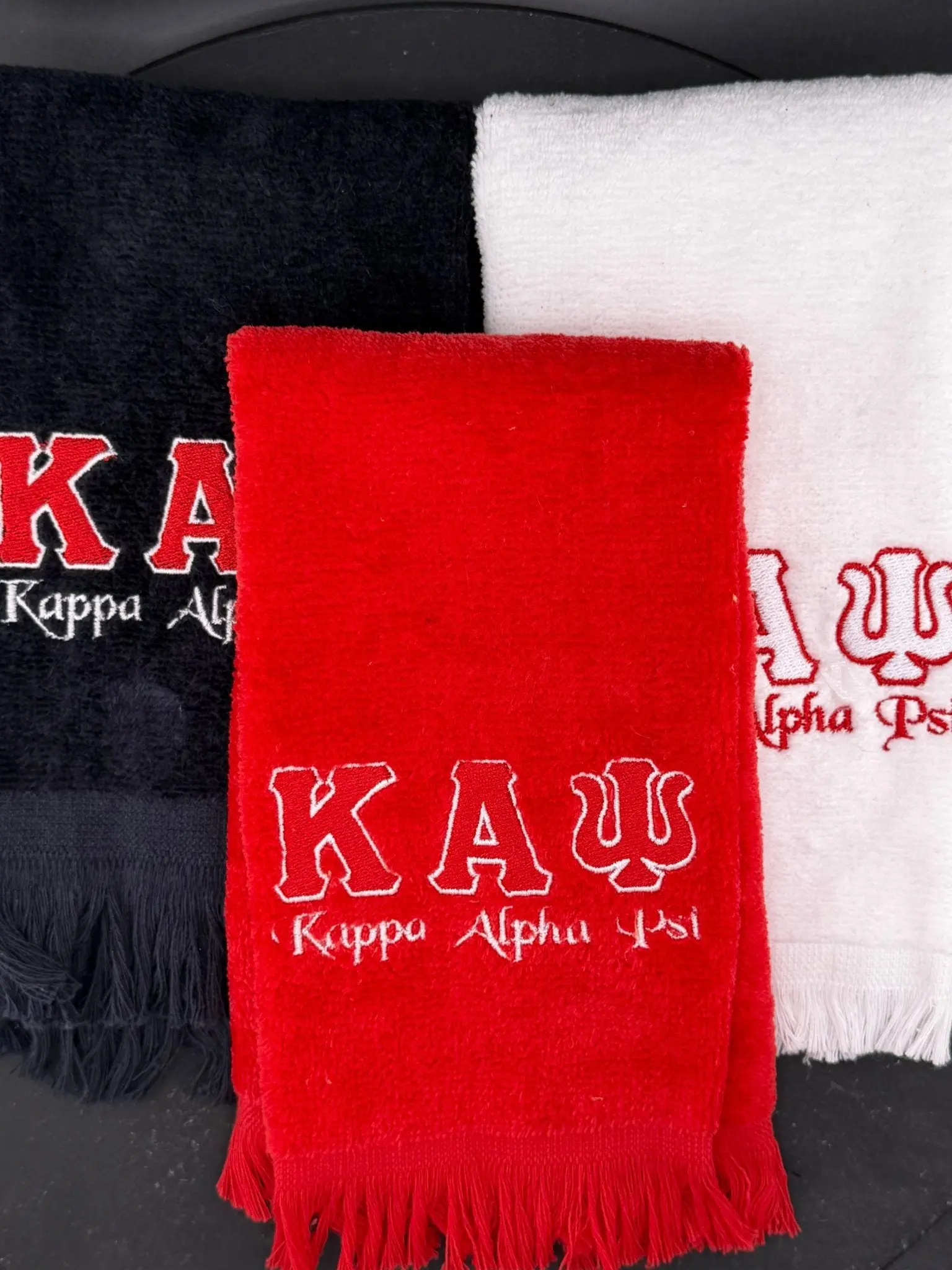 Kappa Alpha Psi Letters Series Embroidered Towel
