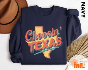 Choosin’ Texas Rope Script T-Shirt, Western Graphic Sweatshirt, Country Top, Song Lyrics Shirt, Western Top