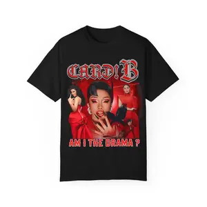 [ Sale up to 30% - Free ship ] Car-B Inspired Little Miss Drama Tour 2026 Shirt, Vintage Rap Concert Tee, Am I The Drama Fan Gift Unisex