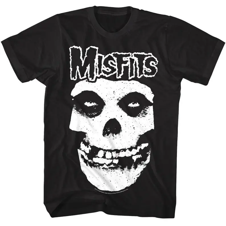 Misfits Shirt Men's Skull Logo Punk Rock Band Merch Concert Tour Graphic Tees
