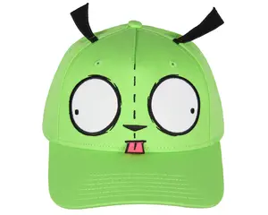 Nickelodeon Invader Zim Adult Gir Face with Ears Snapback Hat for Men and Women