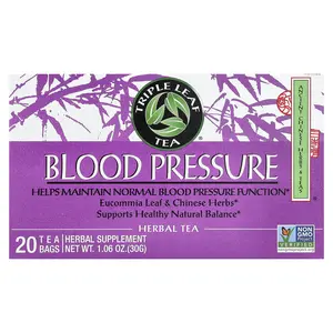 Triple Leaf Tea Blood Pressure Herbal Tea, 20 Tea Bags, 1.06 oz (30 g)