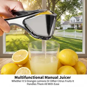 Handheld Stainless Steel Manual Juicer Squeezer, Heavy-Duty Lemon & Citrus Press, Easy to Clean Fruit Juicer for Kitchen Use,Kitchen Gift for Valentine’s Day