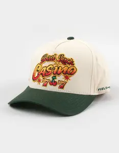 FIELD GRADE  Mens Bad Luck Snapback Hat, Cream & Multi