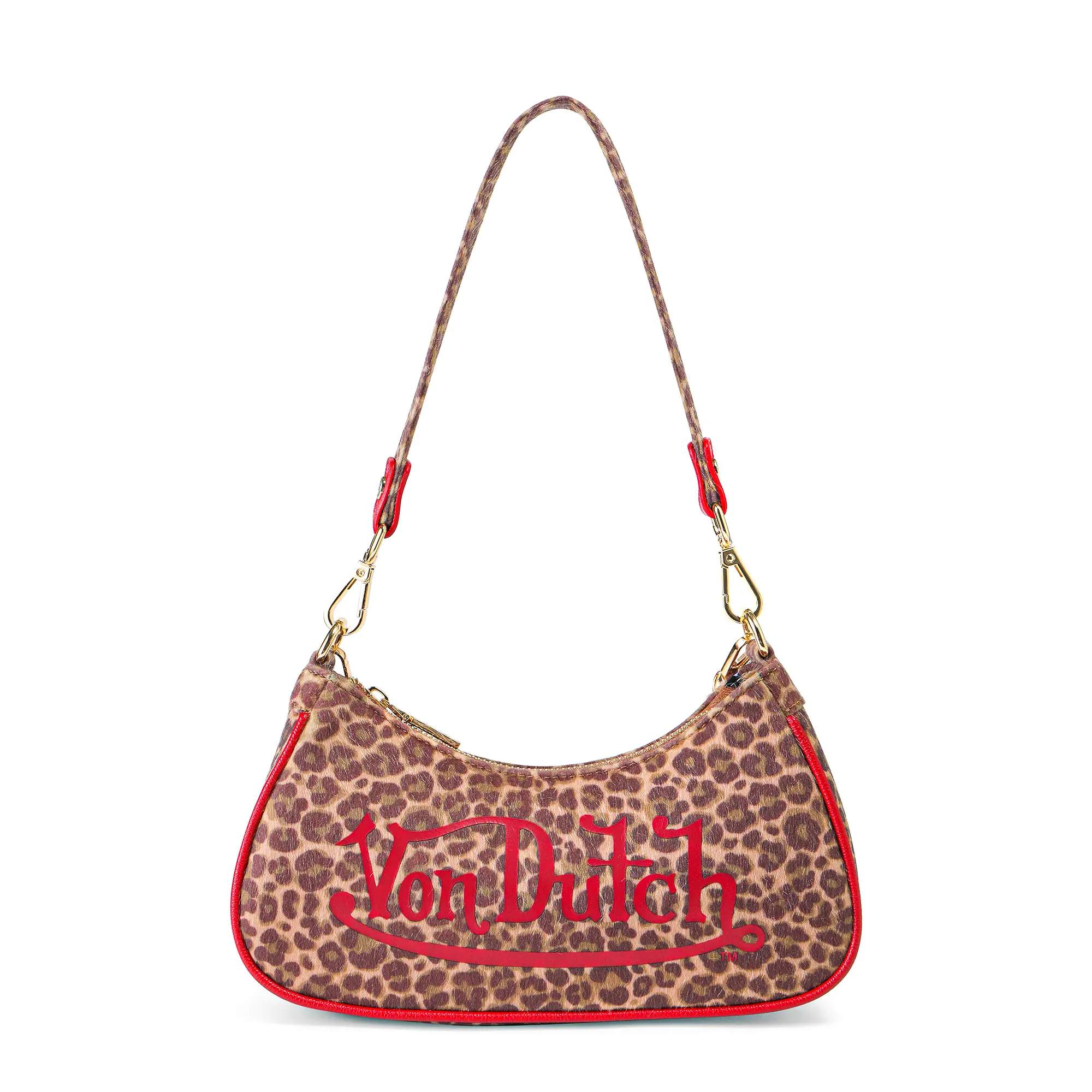 Von Dutch Leopard Shoulder Bag