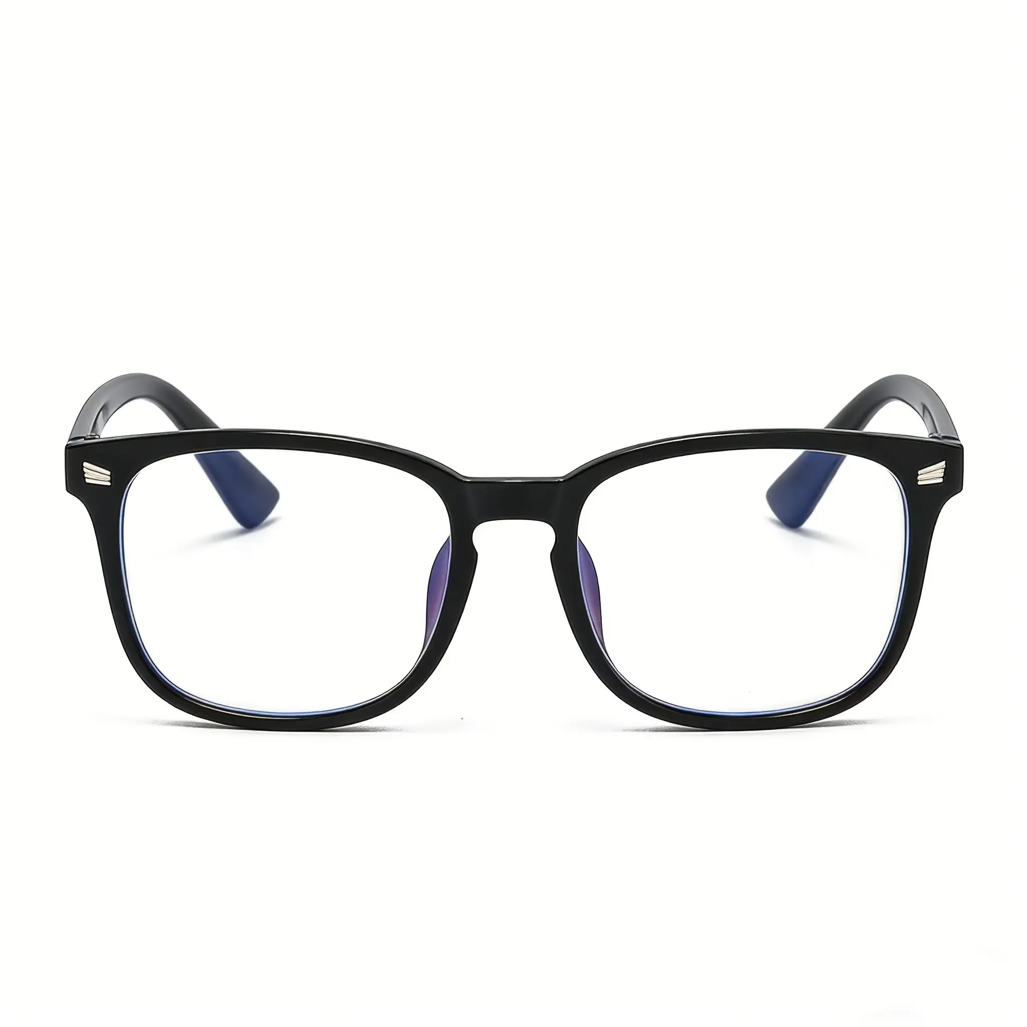 Oversized Bold Square Eyeglasses, Unisex Full-Rim Retro Fashion Frames for Casual and Formal Wear, Square Frame Eyeglasses, Bold Angular Frame