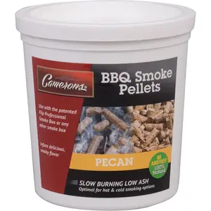 Camerons Smoking Wood Pellets (Pecan, 1 Pint)- Kiln Dried BBQ Pellets- 100% All Natural Barbecue Smoker Chips- for Pellet Smokers and Pellet Grills - Easy Combustion, Infuse Smokey Flavor