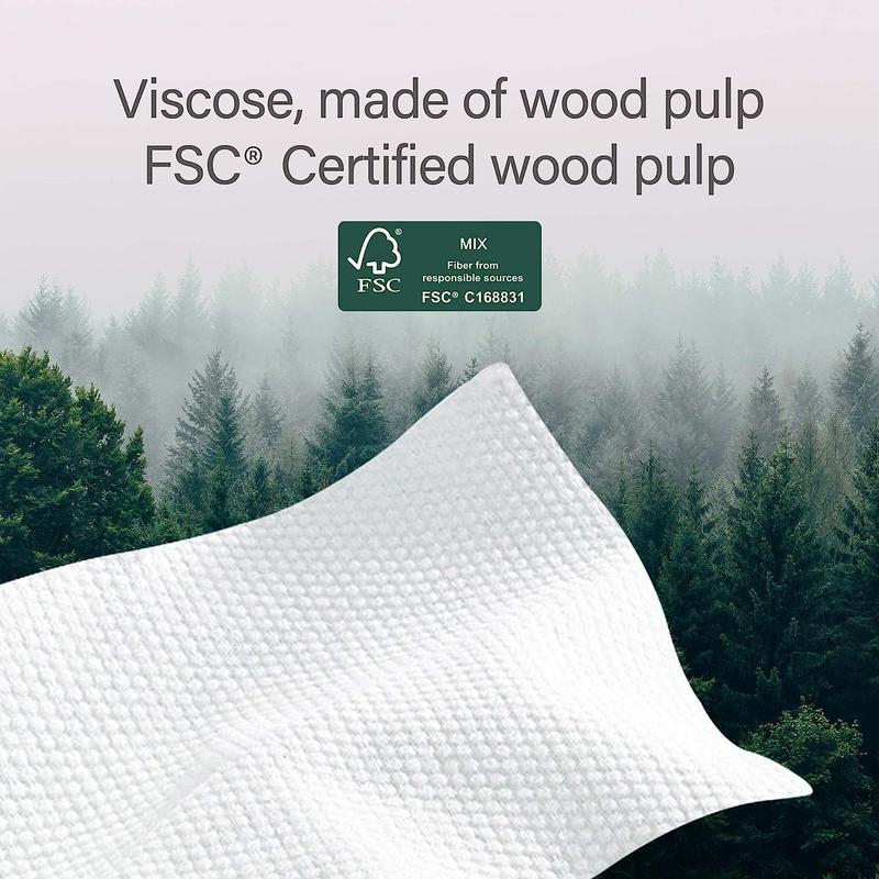 Unifree Face Towels Value Packs of 8 or 16 - 480 to 960 Ct, 100% Plant-Based Fiber Biodegradable, Highly Absorbent, Soft Comfortable for Skincare exfoliating facial superabsorbent hotel disposable towel