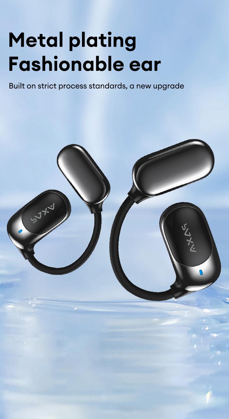 PAXA KC09 OWS Electronic Wireless Bluetooth Earbud Headset with 2025 New Bluetooth 6.0 for Faster, More Stable Connection & Lower Power Use, Comfortable & Luxurious Sound for Music & Phone Calls
